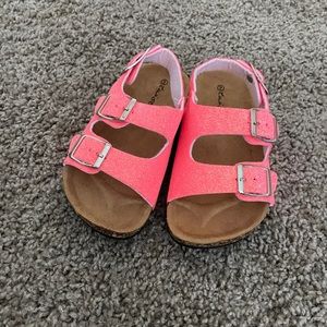 PINK TODDLER BIRKENSTOCK STYLE SANDALS